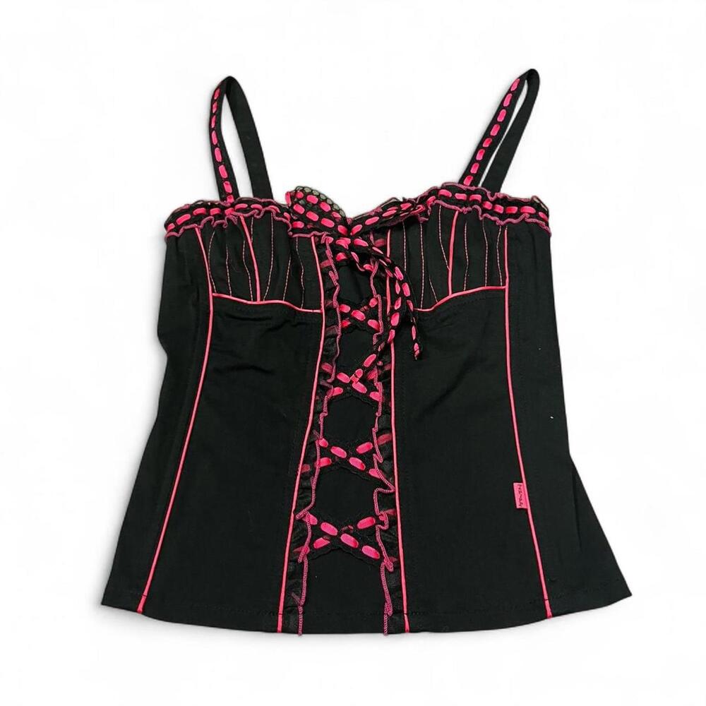 Tripp NYC Women's Black and Multi Corset - Picture 1 of 5